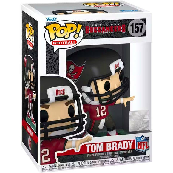 NEW Tom Brady Funko Pop! NFL Tampa Bay Buccaneers Tom Brady Figure #157 - Picture 1 of 2
